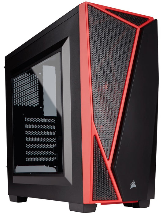 GABINETE CORSAIR CARBIDE SPEC-04 NEGRO-ROJO TAPA DE ACRILICO ATX CC-9011107-WW