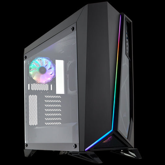 GABINETE CORSAIR (CC-9011140-WW) CARBIDE SPEC OMEGA RGB NEGRO VENT. CRISTAL ATX