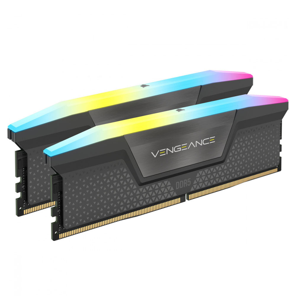 MEMORIA DIMM DDR5 CORSAIR (CMH32GX5M2B5200Z40K) 32GB (2X16GB) 5200MHZ VENGANCE RGB AMD