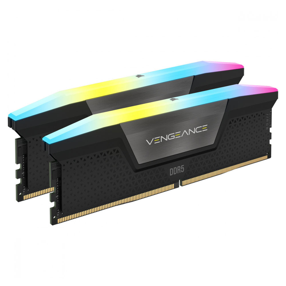 MEMORIA DDR5 32GB (2X16GB) 5600MHZ CORSAIR VENGEANCE RGB NEGRO, CMH32GX5M2B5600C36K  - MH32GX5M2B5600C36K