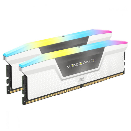 MEMORIA DIMM DDR5 CORSAIR (CMH64GX5M2B5200C40W) 64GB (2X32GB) 5200MHZ VENGANCE RGB BLANCO
