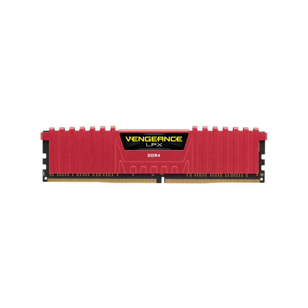 MEMORIA RAM CORSAIR 8GB DDR4 2400MHZ VENGEANCE LPX ROJO CMK8GX4M1A2400C16R