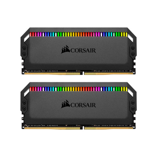 MEMORIA RAM CORSAIR 16GB DDR4 (2X8GB) 3000MHZ DOMINATOR PLATINUM RGB NEGRO CMT16GX4M2C3000C15