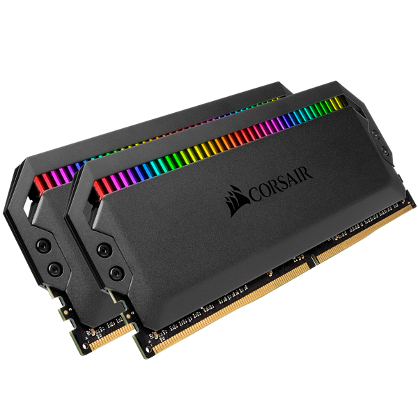 MEMORIA RAM CORSAIR 16GB DDR4 (2X8GB) 3000MHZ DOMINATOR PLATINUM RGB NEGRO CMT16GX4M2Z3200C16