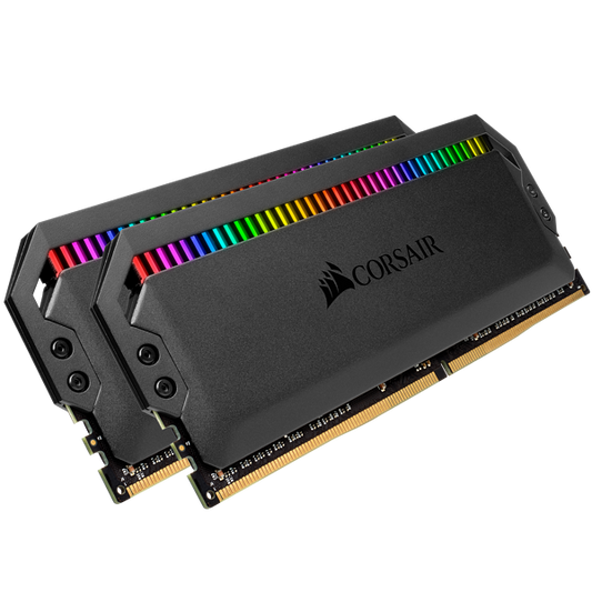 MEMORIA RAM CORSAIR 16GB DDR4 (2X8GB) 3000MHZ DOMINATOR PLATINUM RGB NEGRO CMT16GX4M2Z3200C16