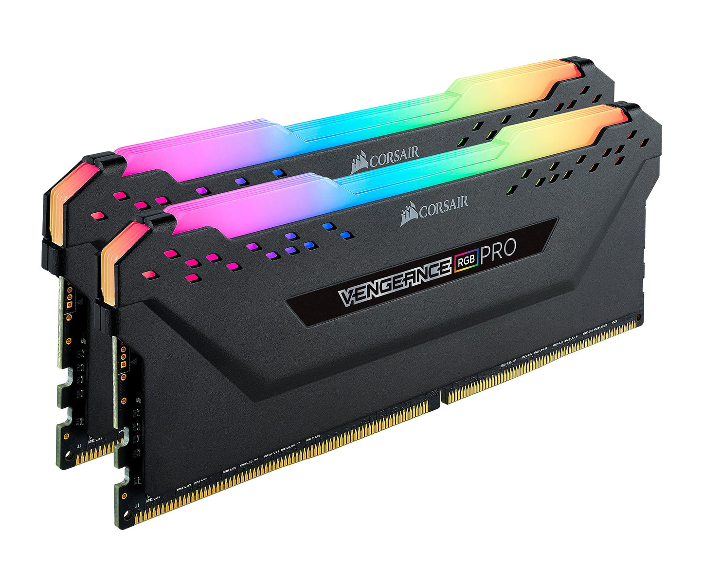 MEMORIA RAM CORSAIR 16GB DDR4 (2X8GB) 3200MHZ VENGEANCE RGB PRO NEGRO CMW16GX4M2C3200C16