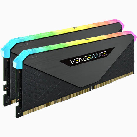 MEMORIA RAM CORSAIR CMN16GX4M2Z3600C18 16GB DDR4 3600MHZ (2X8GB) VENGEANCE RGB RT NEGRO