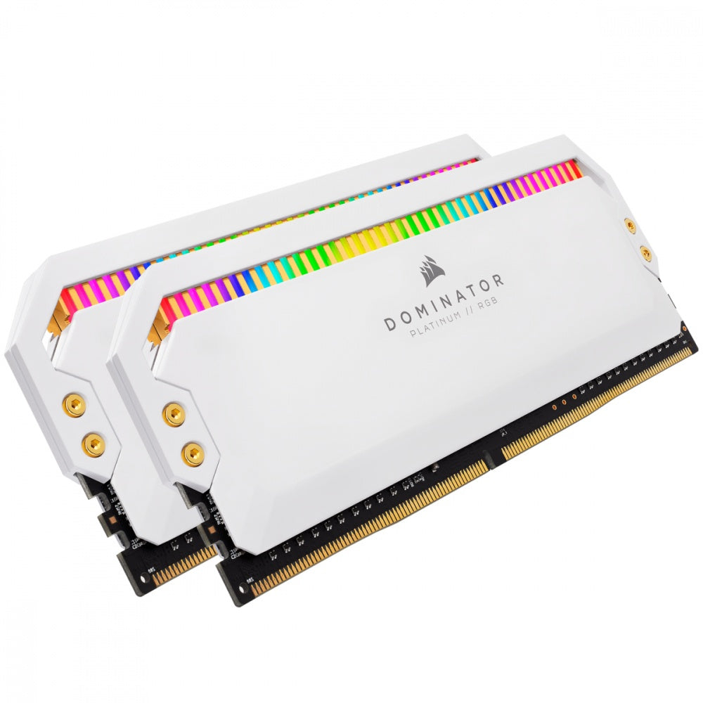 MEMORIA RAM CORSAIR DDR4 3200MHZ 16GB 2X8GB DOMINATOR PLATINUM RGB CMT16GX4M2C3200C16W