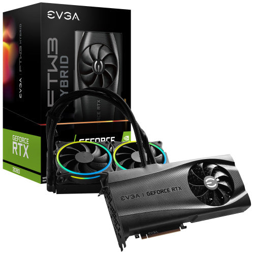 TARJETA DE VIDEO EVGA GEFORCE RTX 3080 ULTRA HYBRID GAMING LHR10GB GDDR6 10G-P5-3898-KL