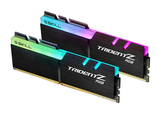 MEMORIA RAM G.SKILL 16GB DDR4 (2X8GB) 4133MHZ TRIDENT Z RGB F4-4133C19D-16GTZR