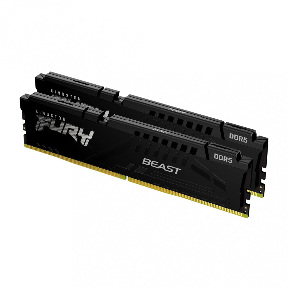 MEMORIA RAM KINGSTON FURY BEAST 32GB DDR5 (2X16GB) 4800MHZ BLACK KF548C38BBK2-32