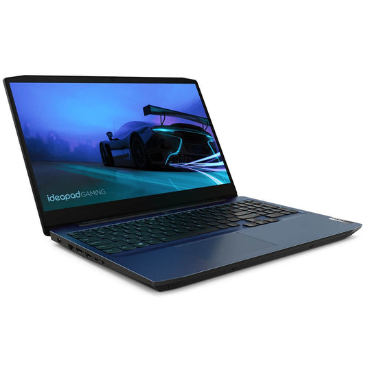 LAPTOP GAMER LENOVO IDEAPAD GAMING 3 15ARH05 RYZEN5 4600H 3GHZ GEFORCE GTX 1650 4GB 15.6" FHD 8GB DDR4 128GB SSD+1TB WIFI AZUL WIN10 HOME 82EY0000LM