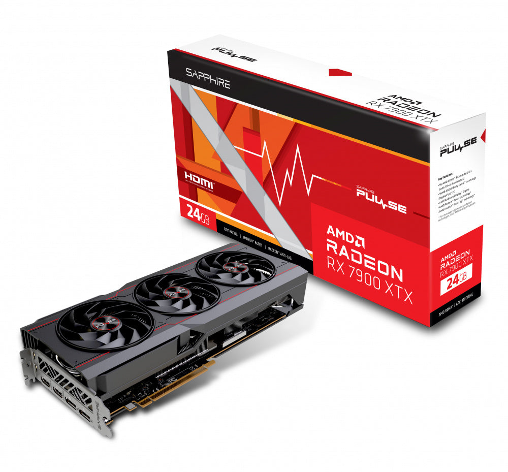 TARJETA DE VIDEO SAPPHIRE (11322-02-20G) PULSE AMD RADEON RX 7900 XTX 24GB GDDR6 DUAL HDMI/ DUAL DP