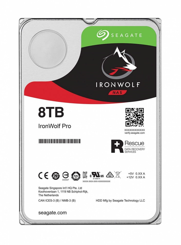 DISCO DURO INTERNO SEAGATE IRONWOLF PRO NAS 8TB SATA 256MB 3.5" 7200RPM ST8000NE001