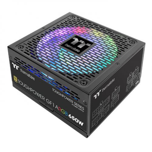 FUENTE DE PODER THERMALTAKE TOUGHPOWER GF1 650W MODULAR 80+GOLD ARGB PS-TPD-0650F3FAGU-1