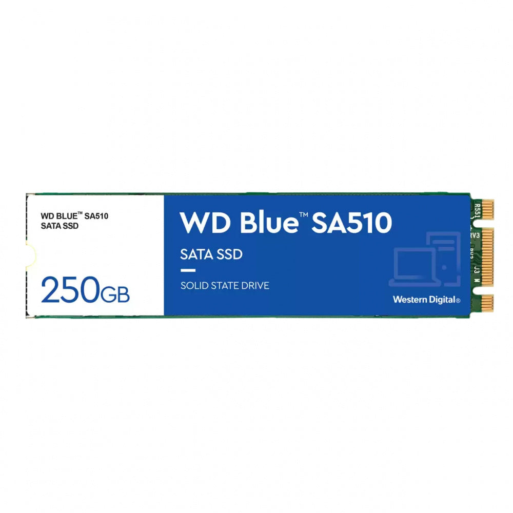 UNIDAD ESTADO SOLIDO SSD M.2 WD 250GB (WDS250G3B0B) BLUE SA510,SATA3, 3D NAND,