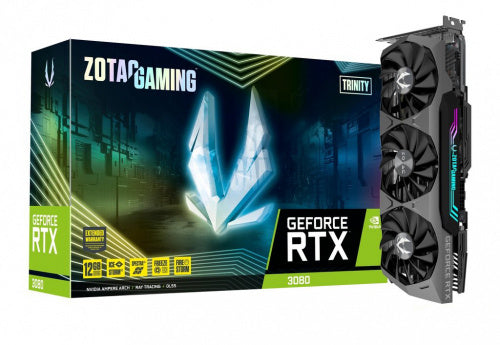 TARJETA DE VIDEO ZOTAC GEFORCE RTX 3080 12GB GDDR6X TRIPLE FAN ZT-A30820D-10PLHR