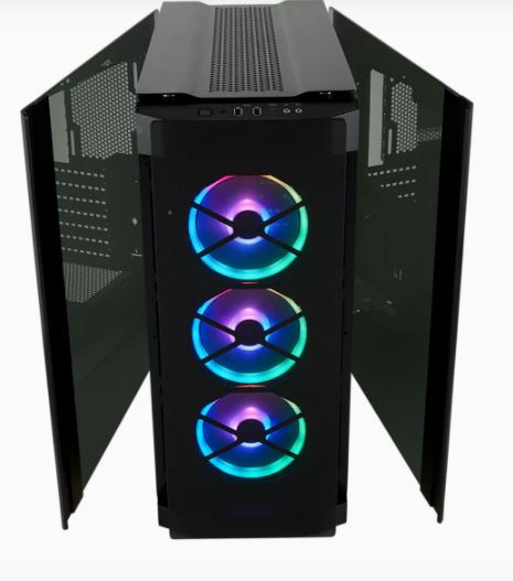 GABINETE CORSAIR (CC-9011139-WW) OBSIDIAN 500D RGBSE PREMIUM NEGRO VENT. CRISTAL ATX