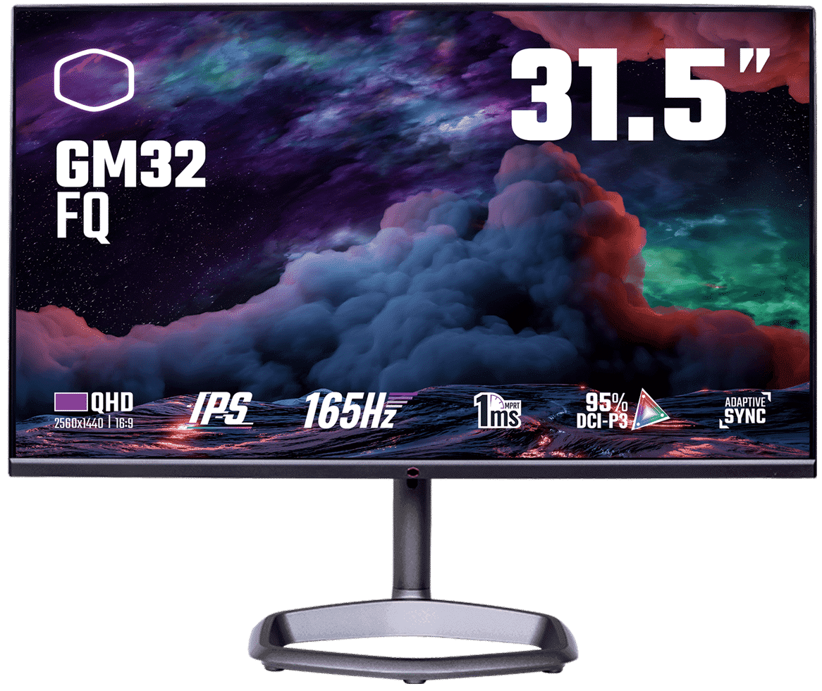 MONITOR COOLER MASTER GAMING 32" QHD 2560X1440 16:9 165HZ 1MS HDR400 2K CMI-GM32-FQ-US