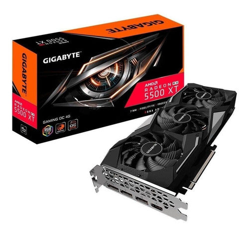 TARJETA DE VIDEO GIGABYTE RADEON RX 5500 XT OC 4GB DDR6 GV-R55XTOC-4GD