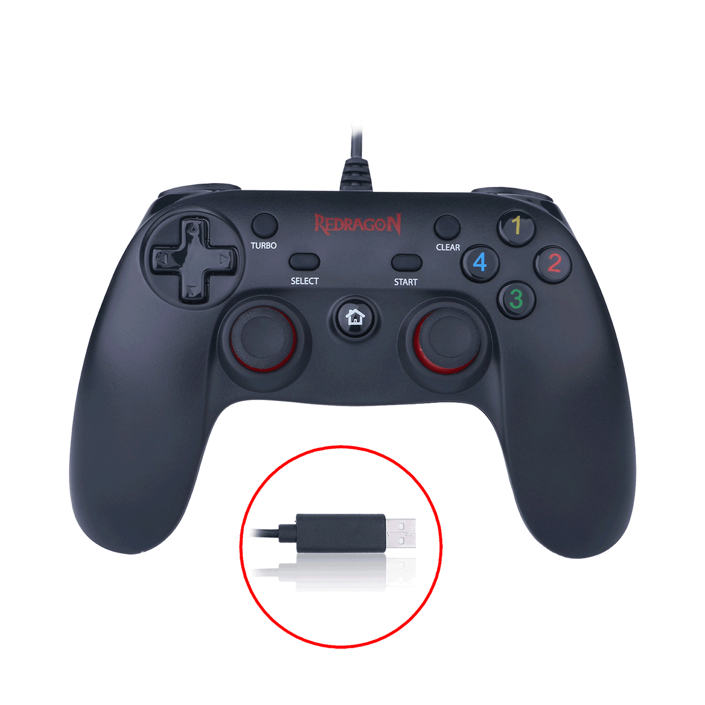 GAMEPAD REDRAGON SATURN ALAMBRICO G807