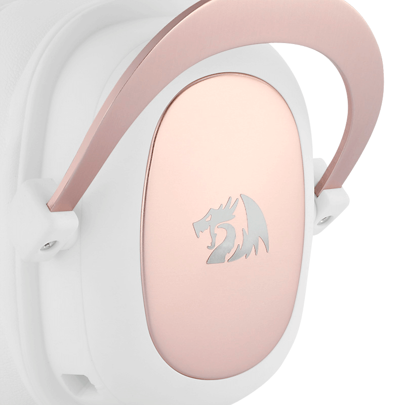 AURICULARES REDRAGON ZEUS 2 BLANCO Y ROSA 3.5MM XBOX ONE SWITCH PS4 H510W