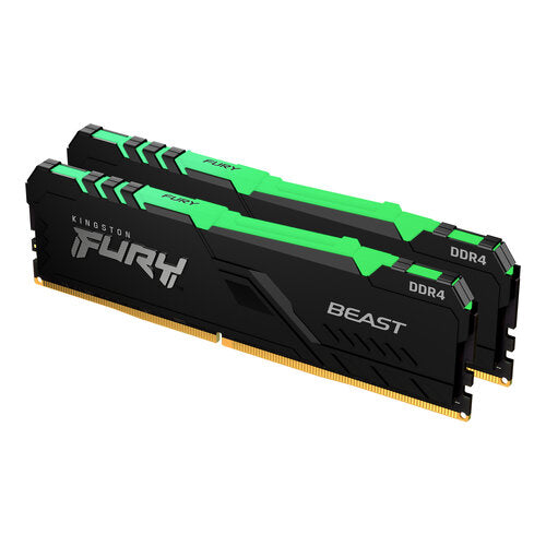 MEMORIA RAM KINGSTON KF437C19BBAK2/16 16GB DDR4 (2X8GB) 3733MHZ FURY BEAST RGB CL19