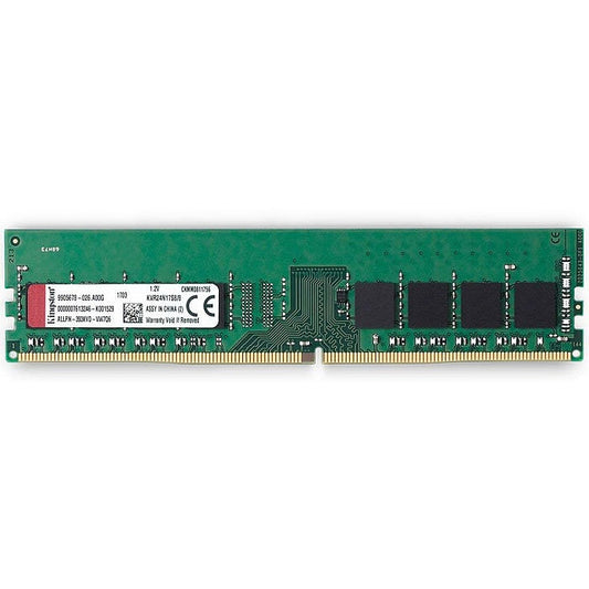 MEMORIA KINGSTON UDIMM DDR4 8GB PC4-2400MHZ VALUERAM CL17 288PIN 1.2V KVR24N17S8/8