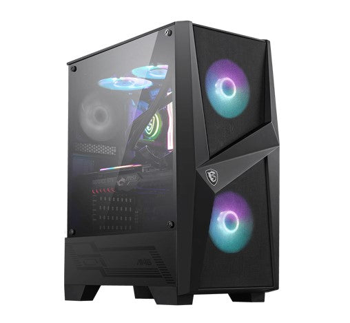 GABINETE MSI MAG FORGE 100R NEGRO RGB DIRECCIONABLE