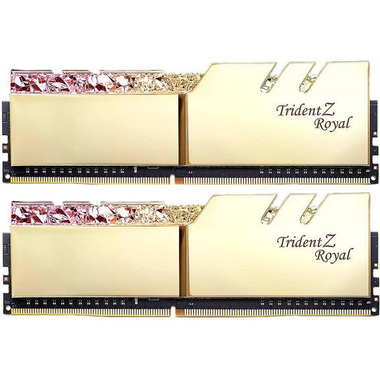 MEMORIA RAM GSKILL 16GB DDR4 (2X8GB) 3600MHZ TRIDENT Z ROYAL GOLD F4-3600C18D-16GTRG