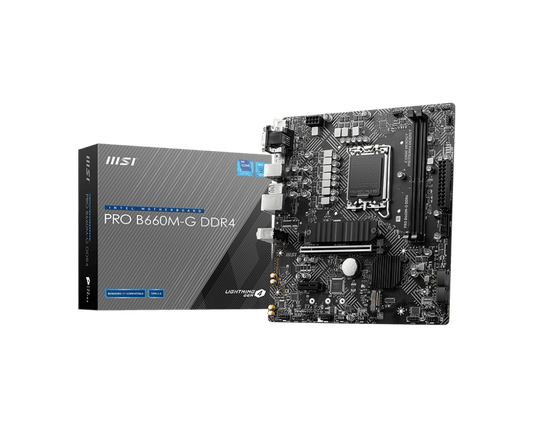 TARJETA MADRE MSI PRO B660M-G DDR4 1700 2xDDR4 MATX