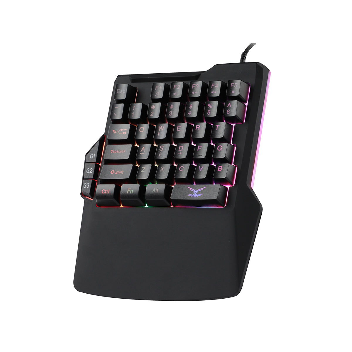 TECLADO NACEB GAMING USB RGB 35 TECLAS CONFIGURABLE NA-0938