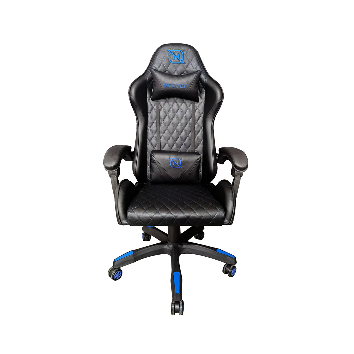 SILLA NECNON (NBSG0123C4) NGS-01,PISTON CLASE 4,FOAM,RUEDA 5",COJIN LUMBAR Y CABEZA,NGO/AZUL