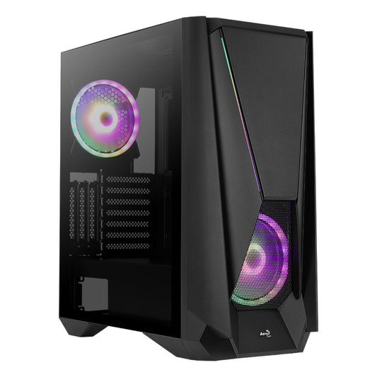 GABINETE AEROCOOL VISOR CRIST TEMP BLACK ARGB E-ATX 4710562755930