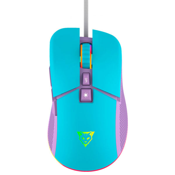 MOUSE OCELOT CREATORS AZUL-MORADO RGB 7BOT 7200DPI OCM CANDY BLUE