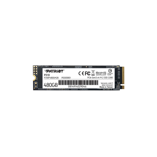 UNIDAD DE ESTADO SOLIDO SSD PATRIOT 480GB M.2 P310 PCIE3.0 NVME 2280 P310P480GM28
