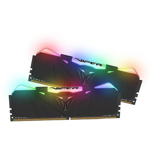 MEMORIA RAM PATRIOT VIPER RGB 16GB DDR4 3600MHZ (2X8GB) BLACK HEATSINK CL18 PVR416G360C8K