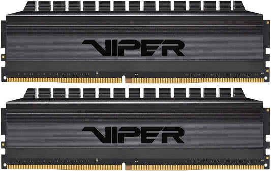 MEMORIA RAM PATRIOT VIPER 4BLACKOUT 16GB DDR4 3000MHZ (2X8GB) BLACK HEATSINK CL16 PVB416G300C6K