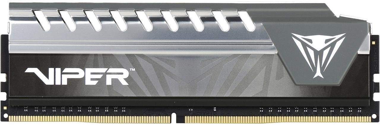 MEMORIA RAM PATRIOT VIPER ELITE 8GB DDR4 2400MHZ GRAY HEATSINK CL16 PVE48G240C6GY