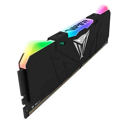 MEMORIA RAM PATRIOT VIPER RGB 16GB DDR4 3000MHZ (2X8GB) BLACK HEATSINK CL15 PVR416G300C5K