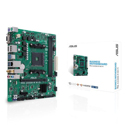 TARJETA MADRE ASUS PRO A320M-R WIFI AM4 2xDDR4 MATX