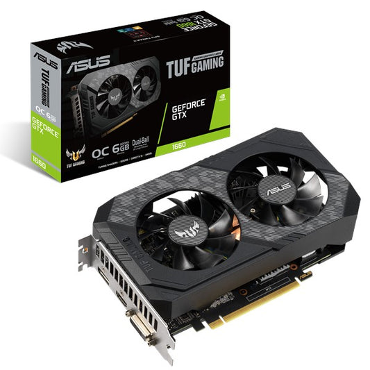 TARJETA DE VIDEO ASUS TUF GTX 1660 SUPER 6GB GDDR6 192BITS TUF-GTX1660S-O6G-GAMING