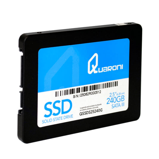 UNIDAD DE ESTADO SOLIDO SSD QUARONI 2.5 240GB SATA3 6GB/S 7MM QSSDS25240G
