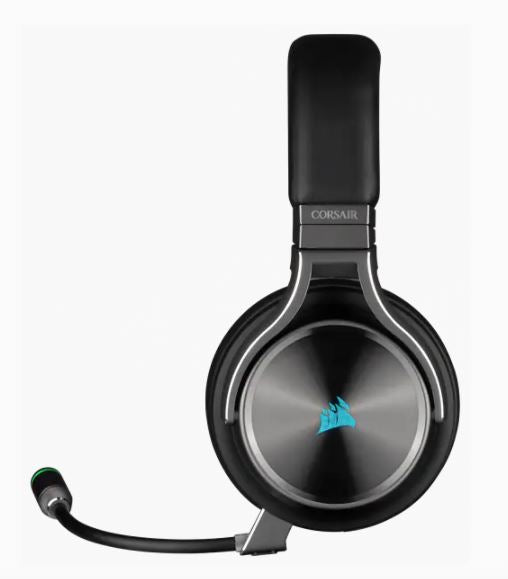 AURICULARES CORSAIR VIRTUOSO WIRELESS RGB GUNMETAL NEGRO 7.1CH USB SOLO PC CA-9011180-NA