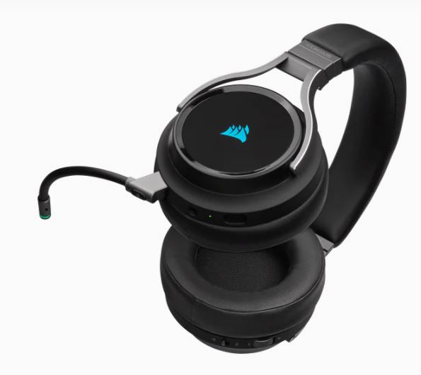 AURICULARES CORSAIR VIRTUOSO WIRELESS RGB NEGRO 7.1CH USB SOLO PC CA-9011185-NA