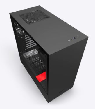 GABINETE NZXT H510 ROJO ATX