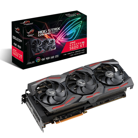 TARJETA DE VIDEO ASUS (ROG-STRIX-RX5600XT-O6G-GAMING) GDDR6 192BIT,PCI-E 4.0,HDMI2.0B,3*DP1.4