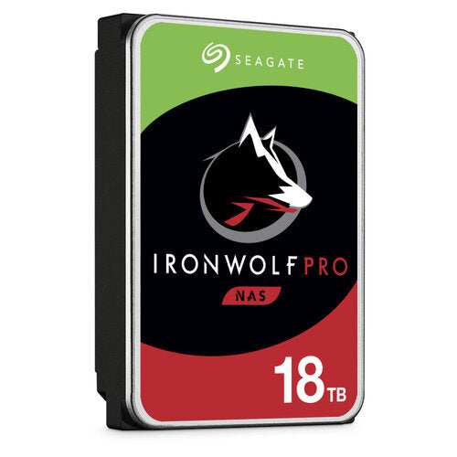 DISCO DURO INTERNO SEAGATE IRON WOLF PRO 3.5" 1-16 BAHIAS 18TB 7200RPM 256MB ST18000NE000