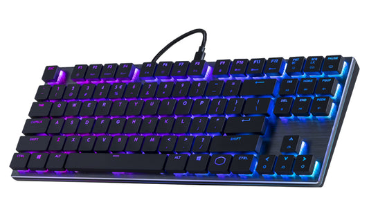 TECLADO COOLER MASTER (SK-630-GKLR1-US) SK630 ULTRA SLIM MECANICO CHERRY MX RGB COMPACTO