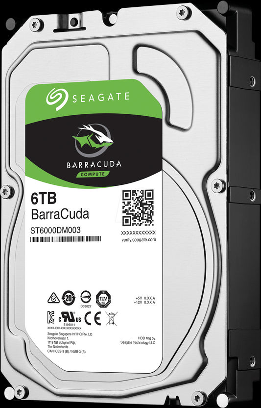 DISCO DURO INTERNO SEAGATE 3.5" 6TB 7200 RPM 64MB SATA3 ST6000DM003